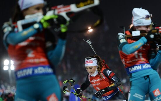 Biathlon. World Cup 3. Women's pursuit race
