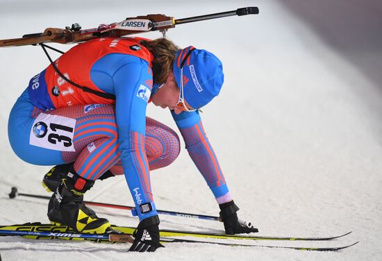 Biathlon. World Cup 3. Women's pursuit race