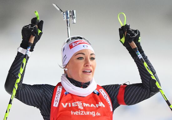 Biathlon. World Cup 3. Women's pursuit race