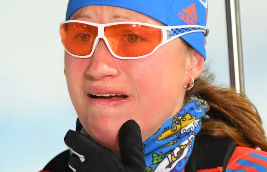 Biathlon. World Cup 3. Women's pursuit race