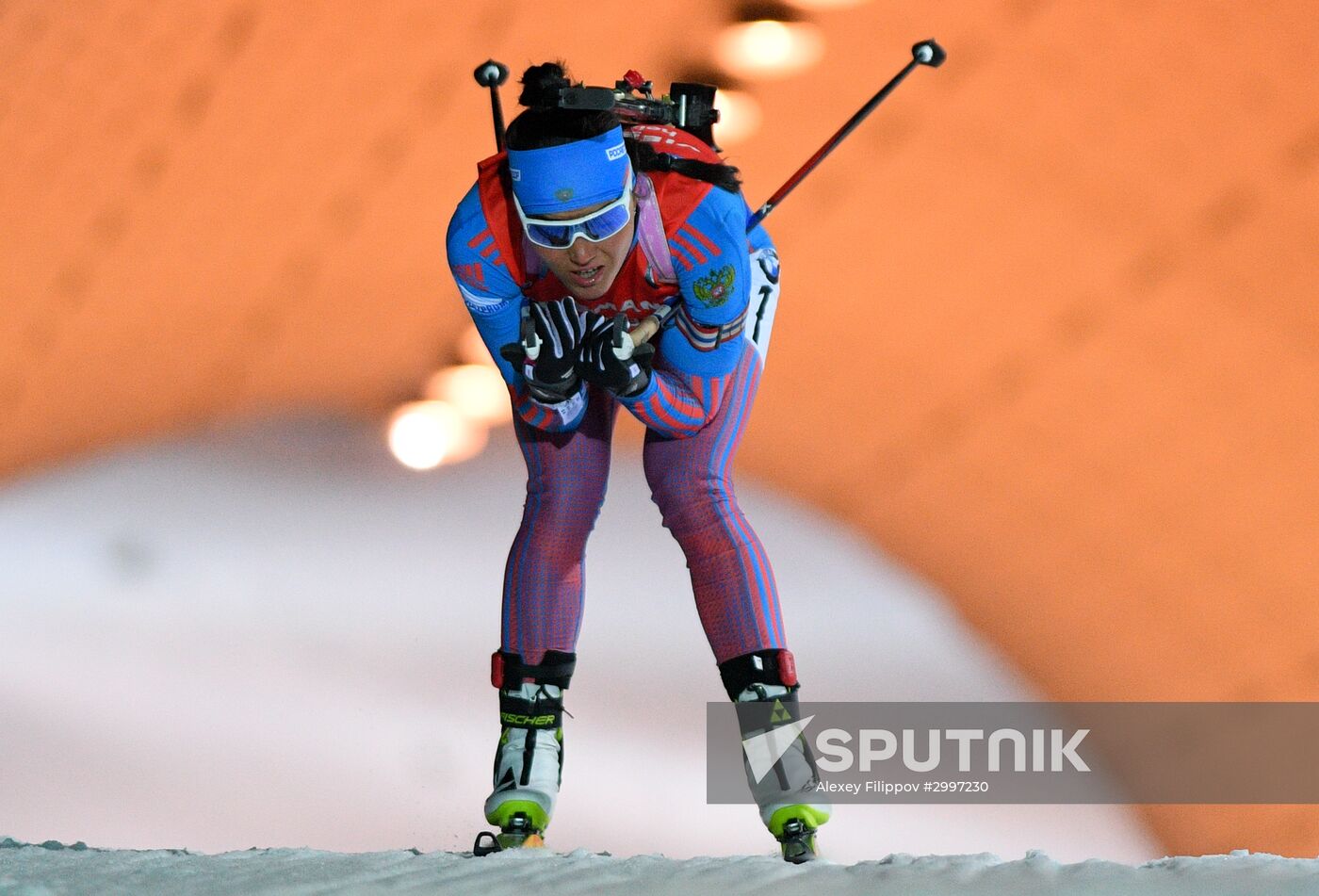 Biathlon. World Cup 3. Women's pursuit race