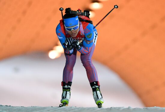 Biathlon. World Cup 3. Women's pursuit race