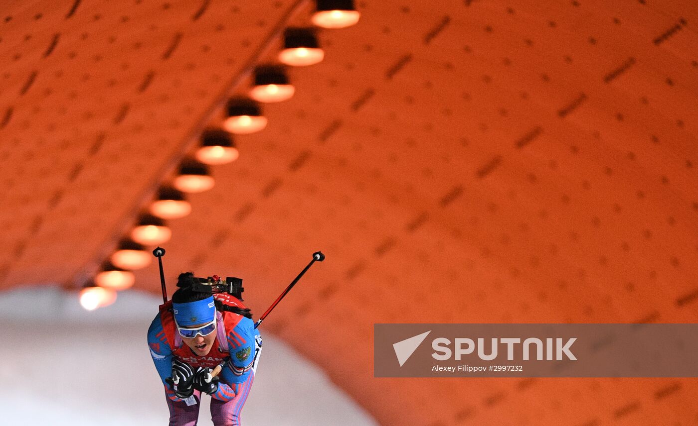 Biathlon. World Cup 3. Women's pursuit race