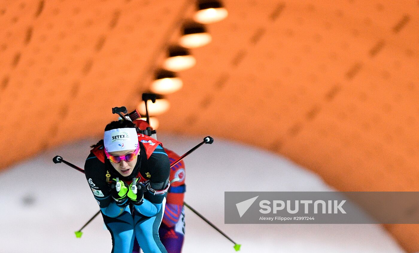 Biathlon. World Cup 3. Women's pursuit race