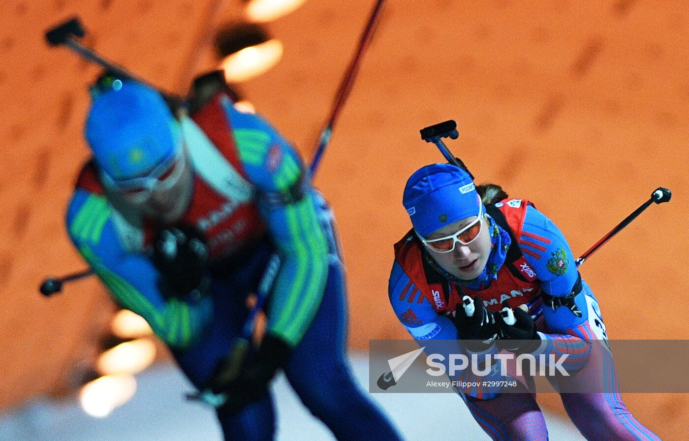Biathlon. World Cup 3. Women's pursuit race