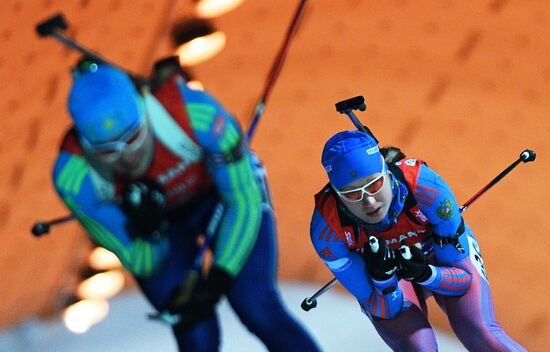 Biathlon. World Cup 3. Women's pursuit race