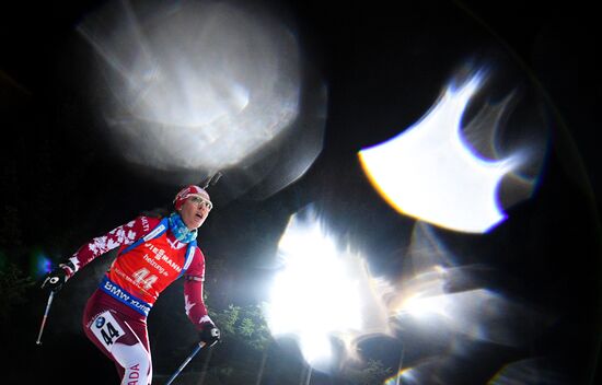 Biathlon. World Cup 3. Women's pursuit race