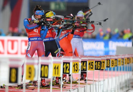 Biathlon. World Cup 3. Women's pursuit race