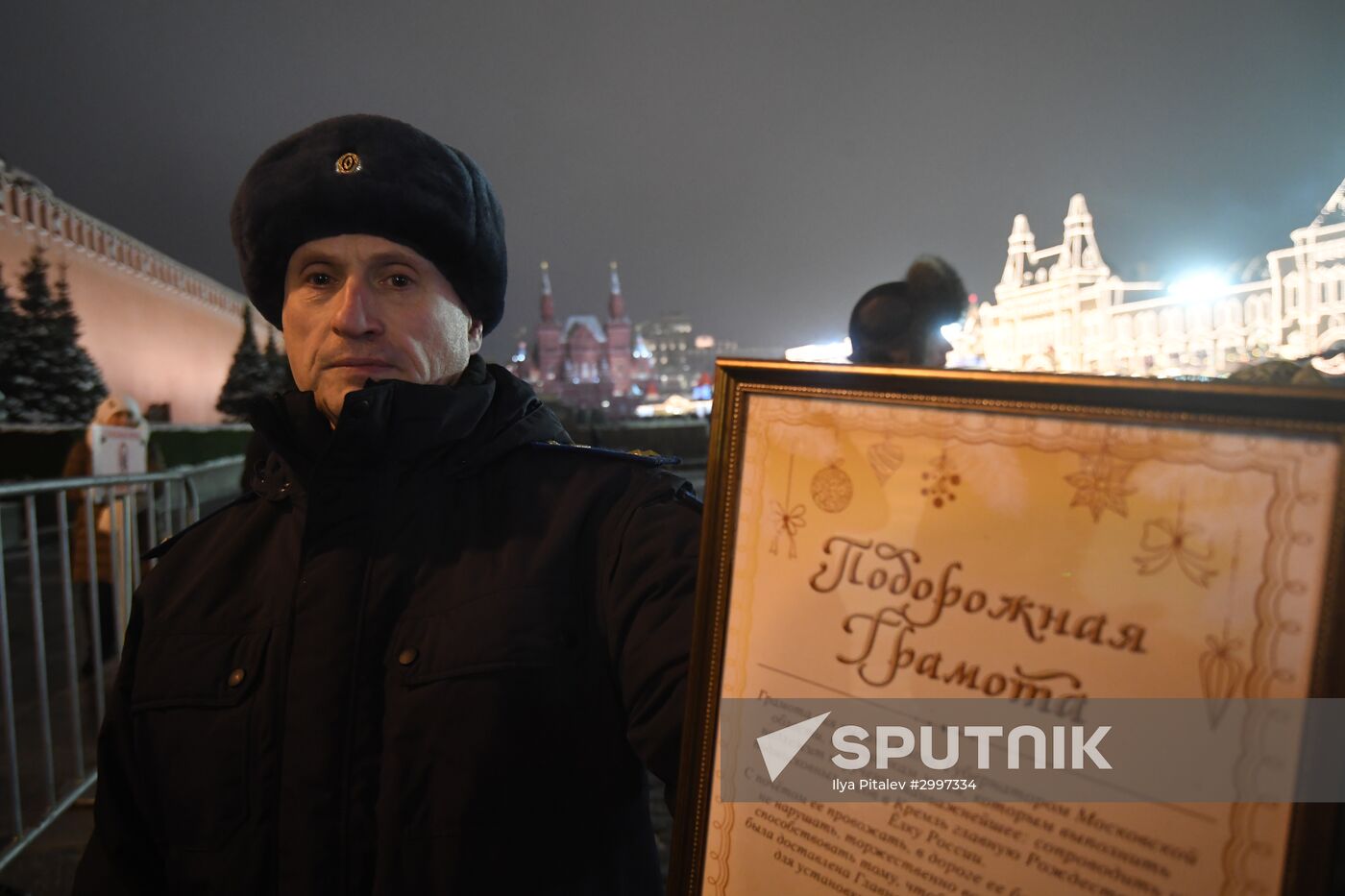 New Year fir tree delivered to Kremlin