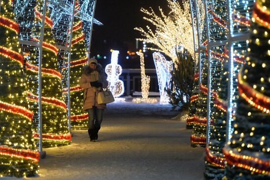 New Year Kremlin Embankment opened in Kazan