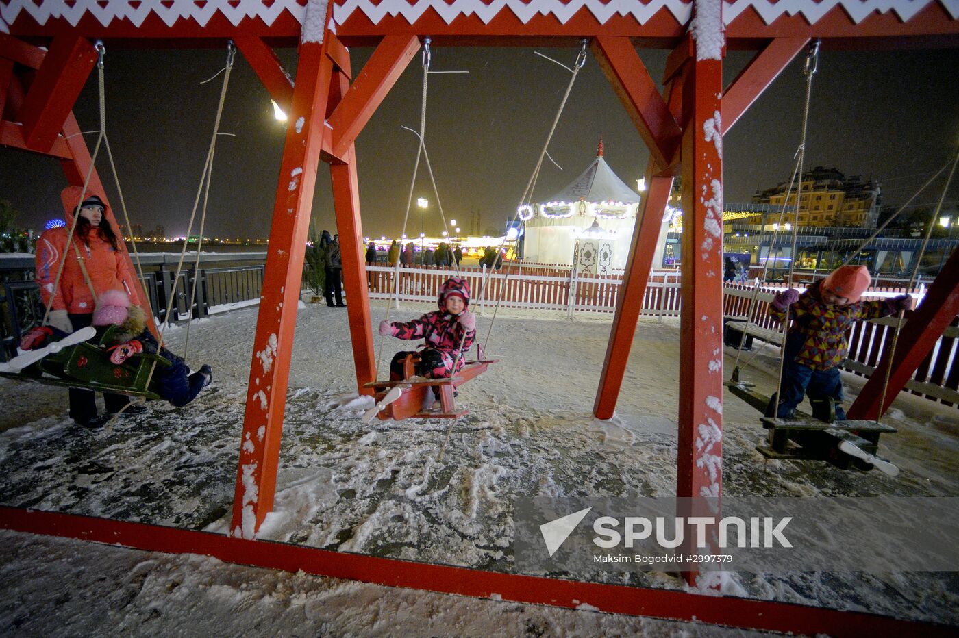 New Year Kremlin Embankment opened in Kazan