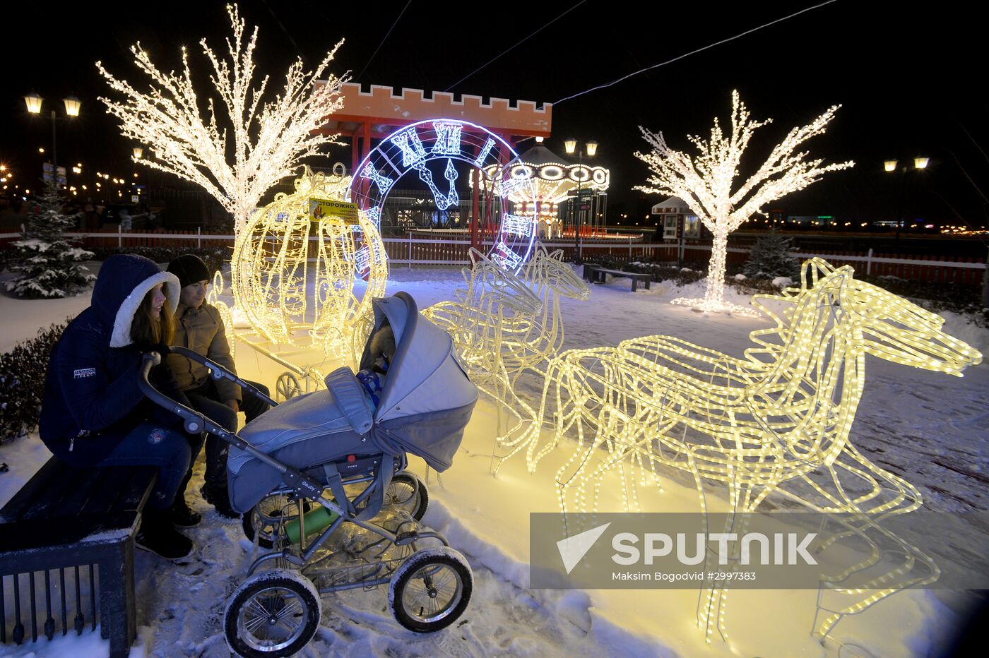 New Year Kremlin Embankment opened in Kazan