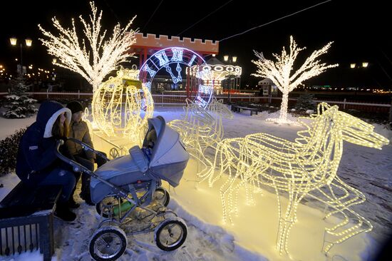 New Year Kremlin Embankment opened in Kazan