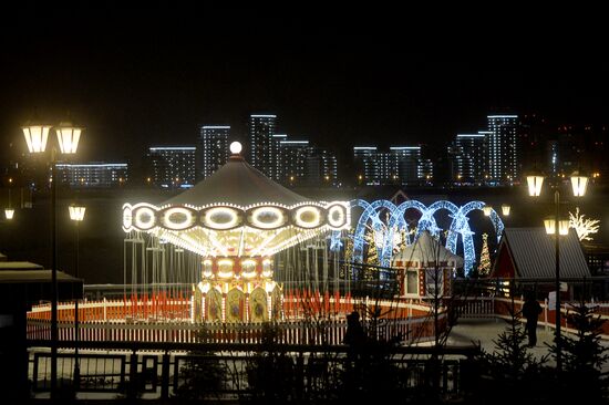 New Year Kremlin Embankment opened in Kazan