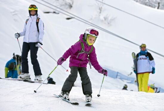 Winter season opened at Rosa Khutor alpine ski resort in Sochi