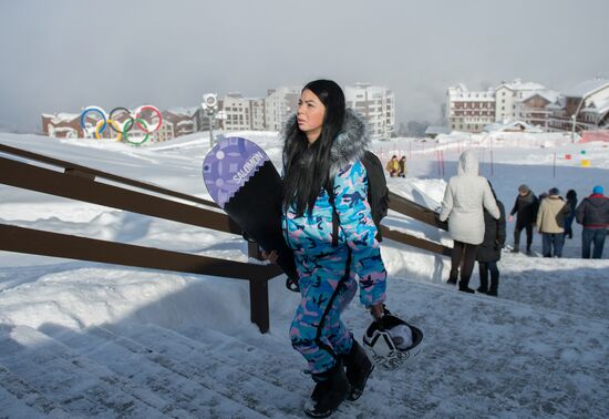 Winter season opened at Rosa Khutor alpine ski resort in Sochi