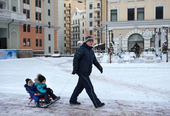Winter season opened at Rosa Khutor alpine ski resort in Sochi