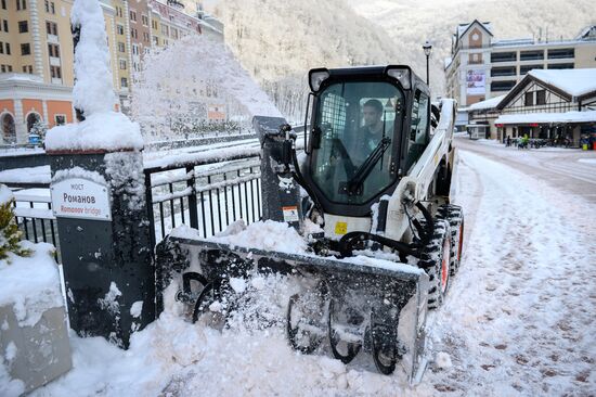 Winter season opened at Rosa Khutor alpine ski resort in Sochi