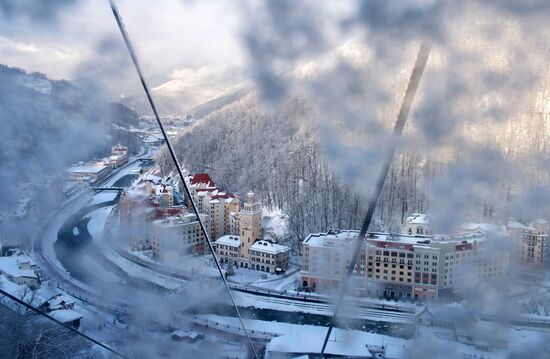Winter season opened at Rosa Khutor alpine ski resort in Sochi