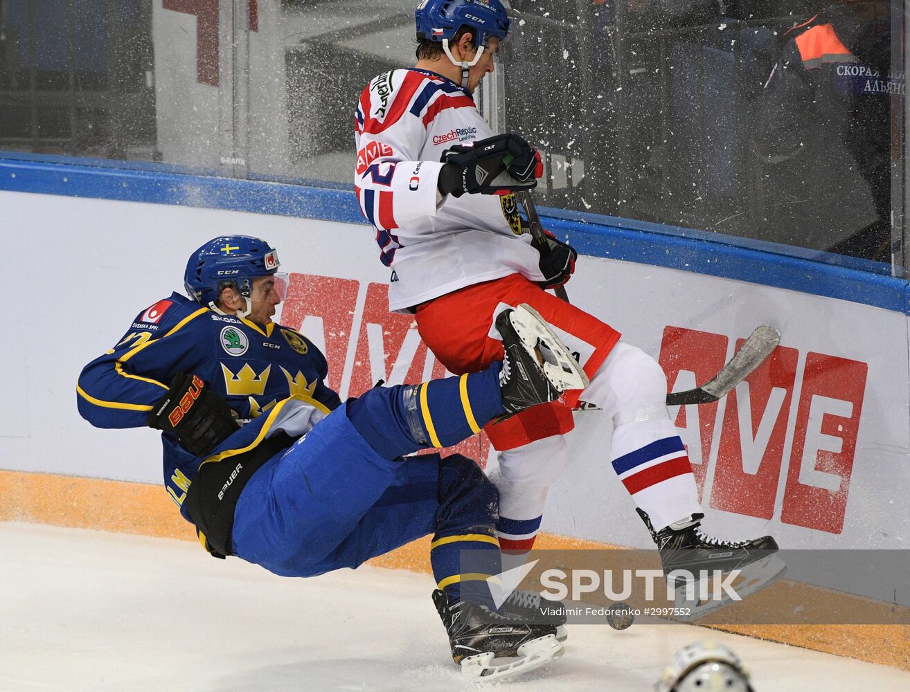 Ice hockey. Channel One Cup. Czech Republic vs. Sweden