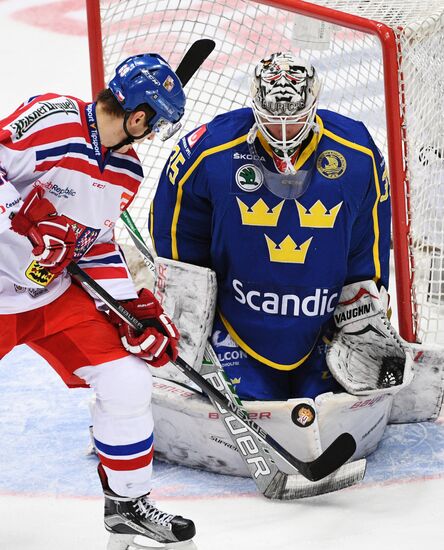 Ice hockey. Channel One Cup. Czech Republic vs. Sweden