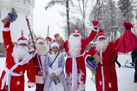 Father Frost parade in Ufa