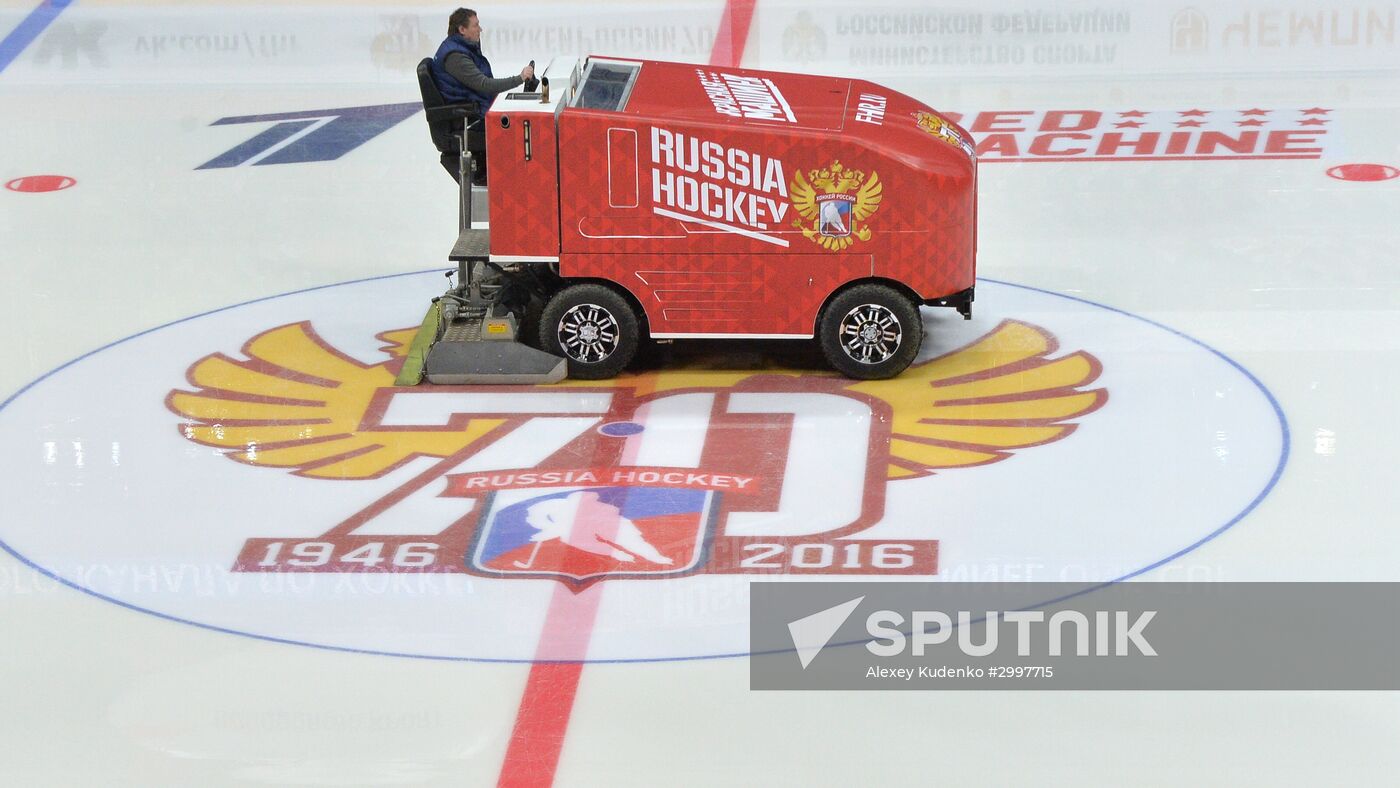 Ice hockey. Channel One Cup. Russia vs. Finland