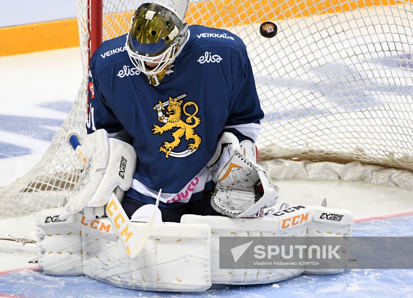 Ice hockey. Channel One Cup. Russia vs. Finland