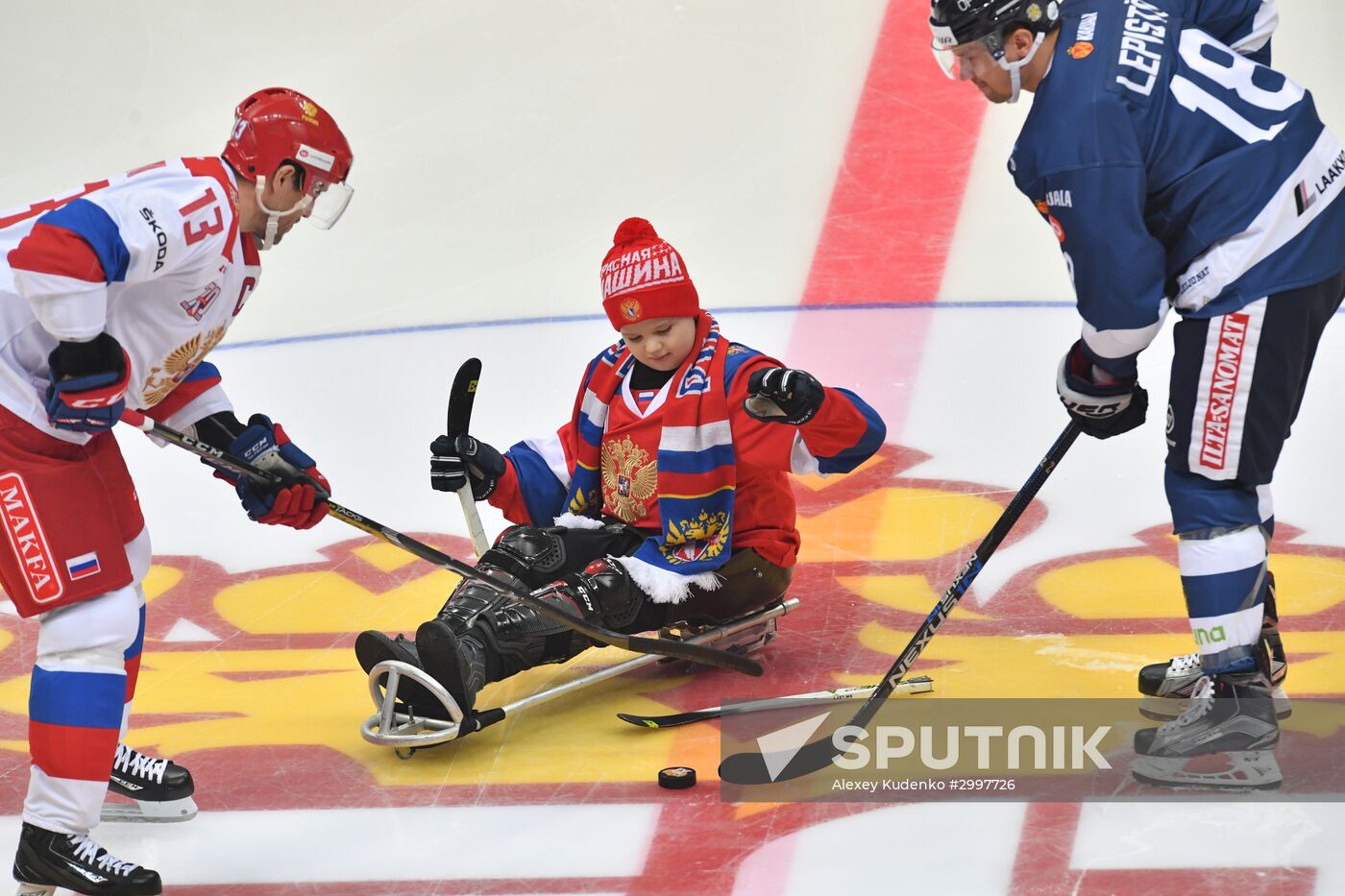 Ice hockey. Channel One Cup. Russia vs. Finland
