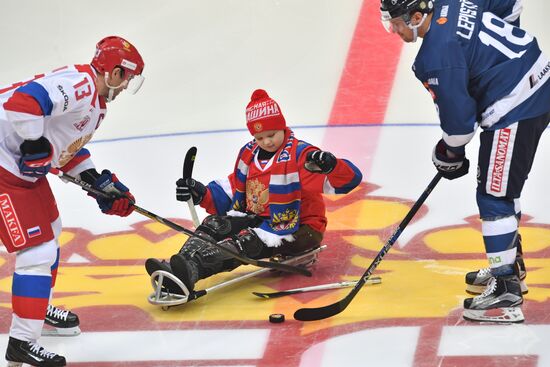 Ice hockey. Channel One Cup. Russia vs. Finland