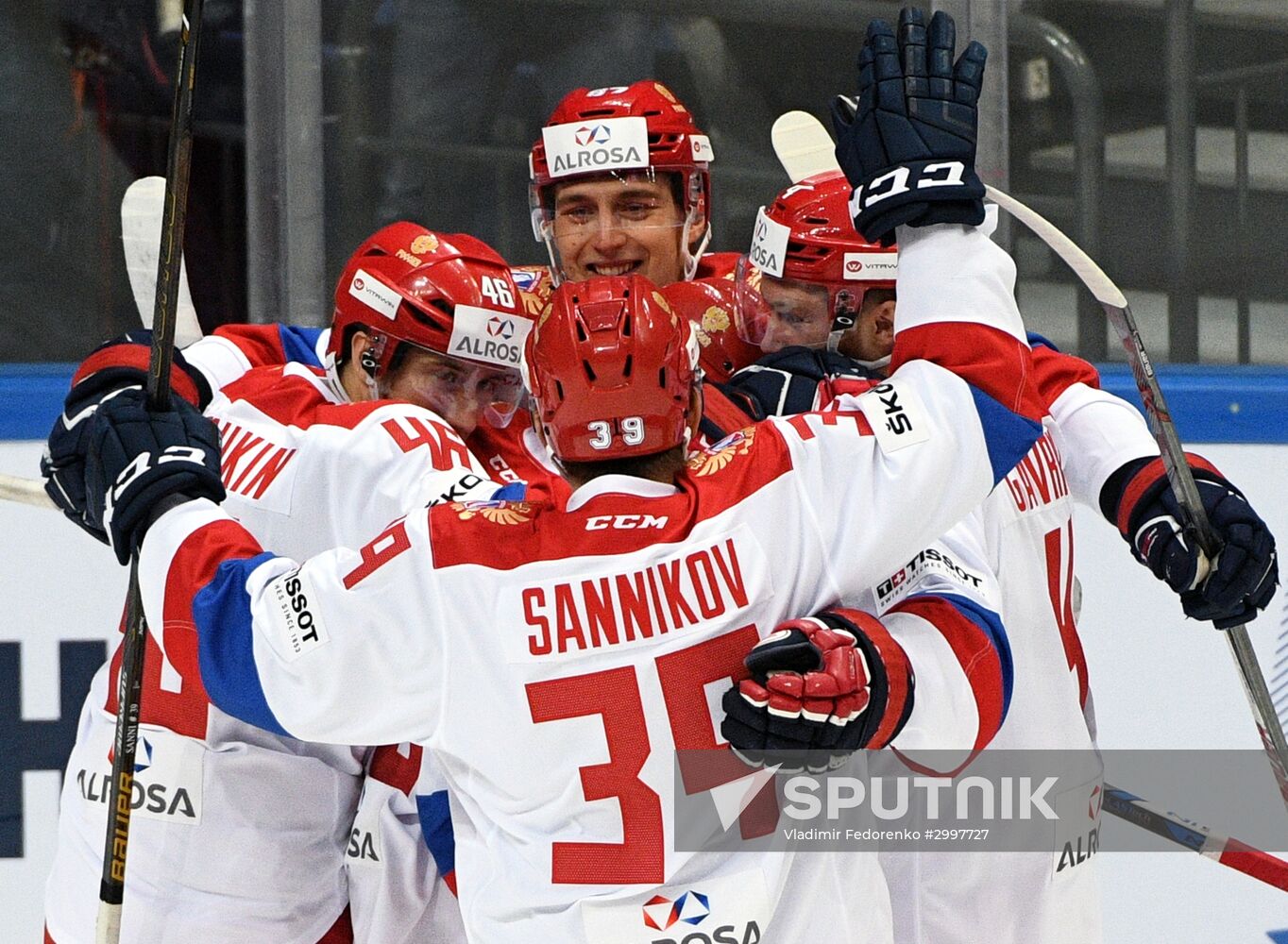 Ice hockey. Channel One Cup. Russia vs. Finland