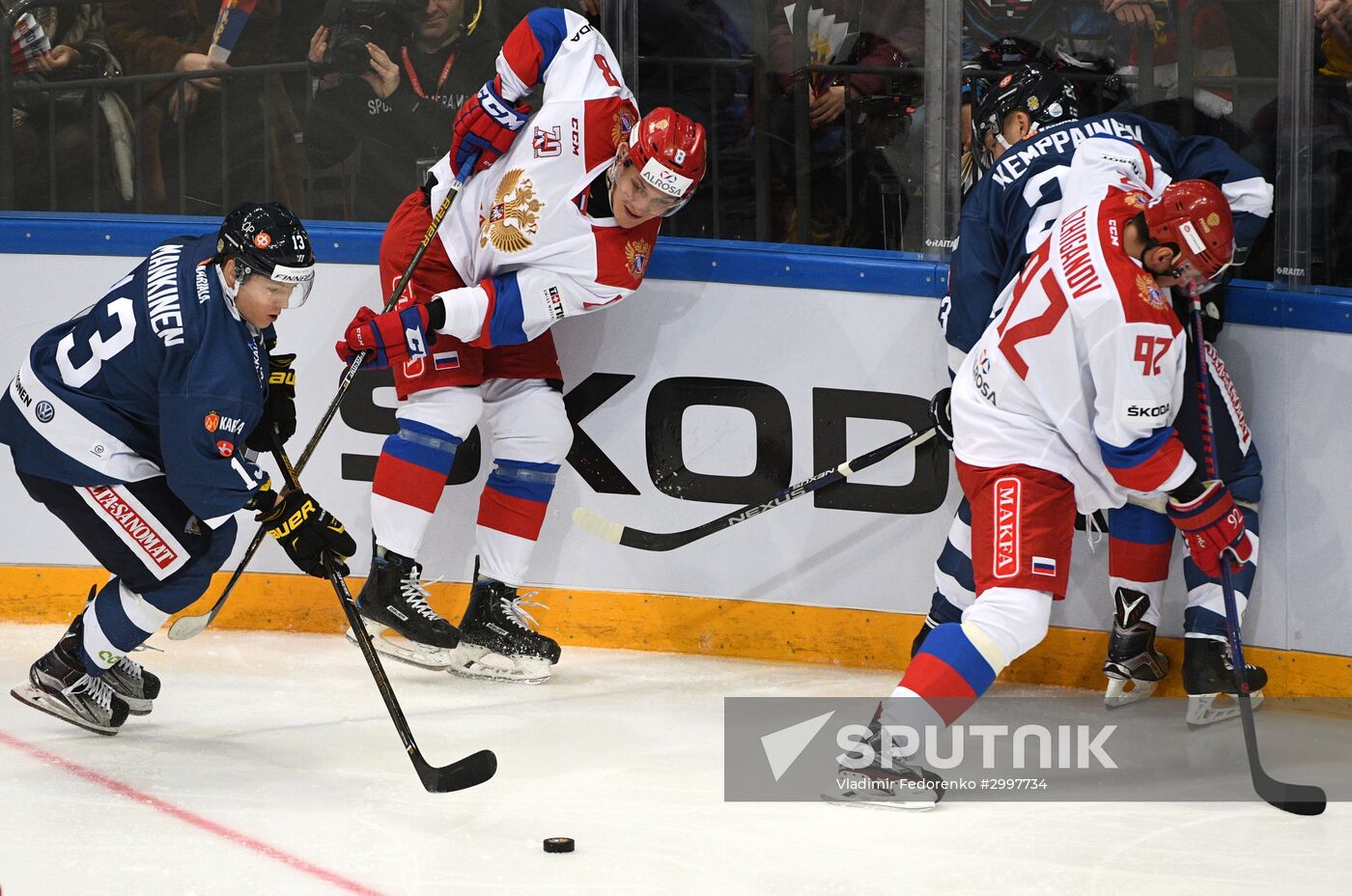 Ice hockey. Channel One Cup. Russia vs. Finland