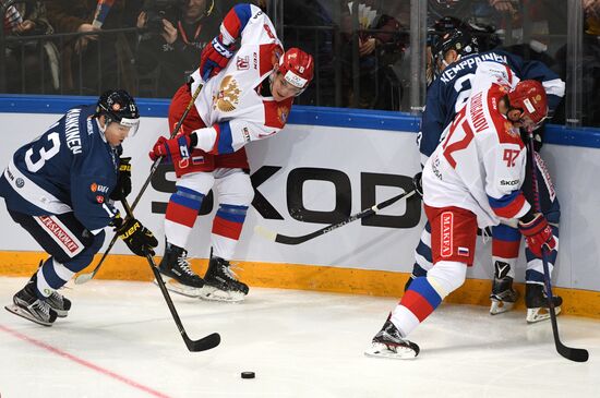 Ice hockey. Channel One Cup. Russia vs. Finland