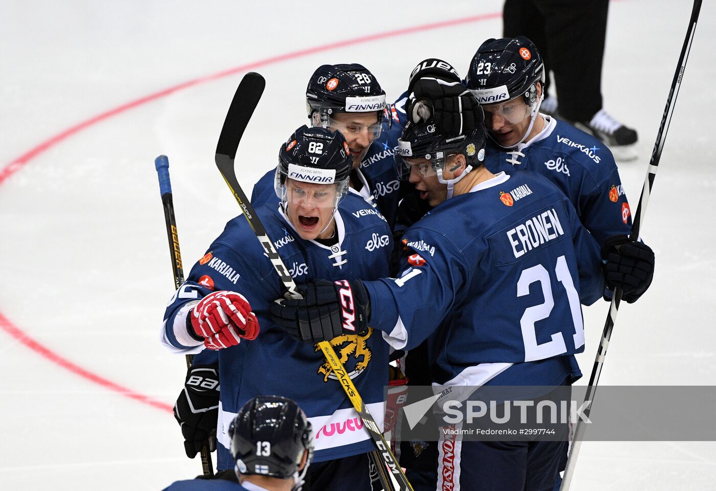 Ice hockey. Channel One Cup. Russia vs. Finland