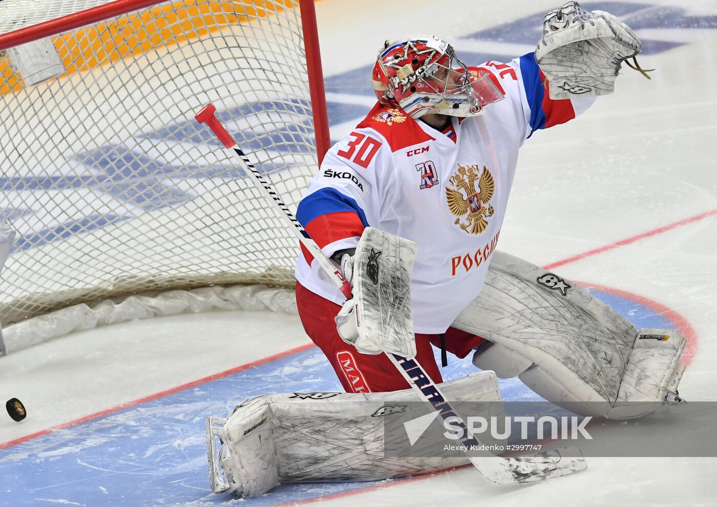 Ice hockey. Channel One Cup. Russia vs. Finland