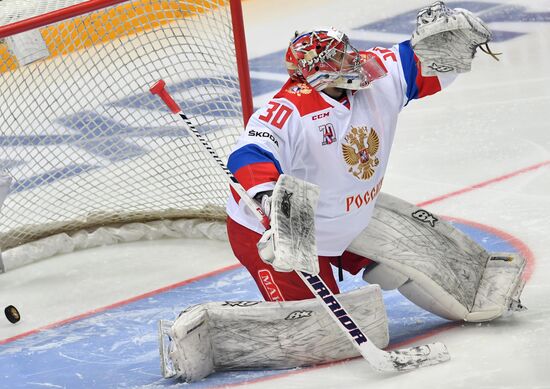 Ice hockey. Channel One Cup. Russia vs. Finland