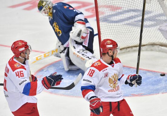 Ice hockey. Channel One Cup. Russia vs. Finland
