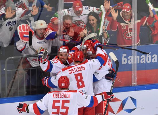 Ice hockey. Channel One Cup. Russia vs. Finland