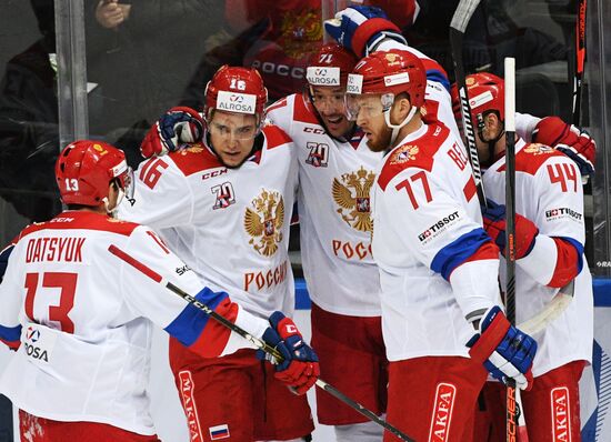 Ice hockey. Channel One Cup. Russia vs. Finland