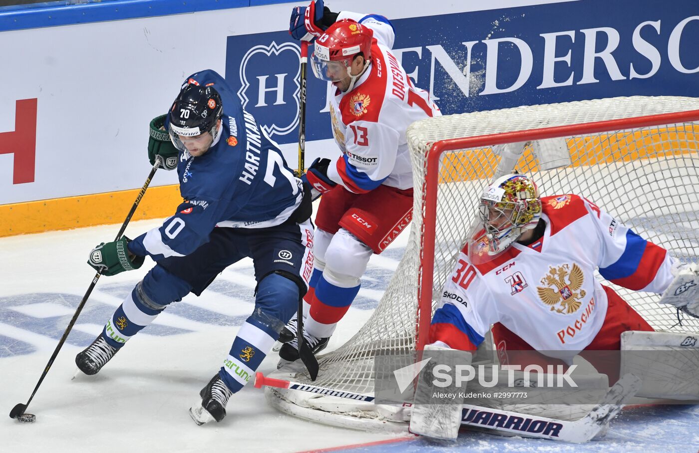 Ice hockey. Channel One Cup. Russia vs. Finland