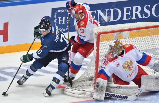 Ice hockey. Channel One Cup. Russia vs. Finland