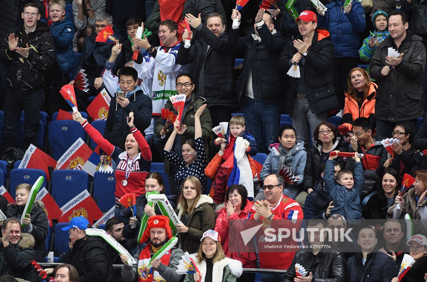 Ice hockey. Channel One Cup. Russia vs. Finland