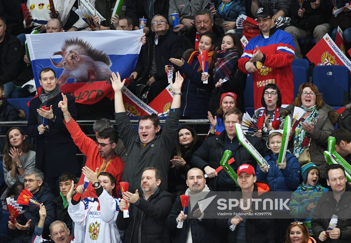 Ice hockey. Channel One Cup. Russia vs. Finland