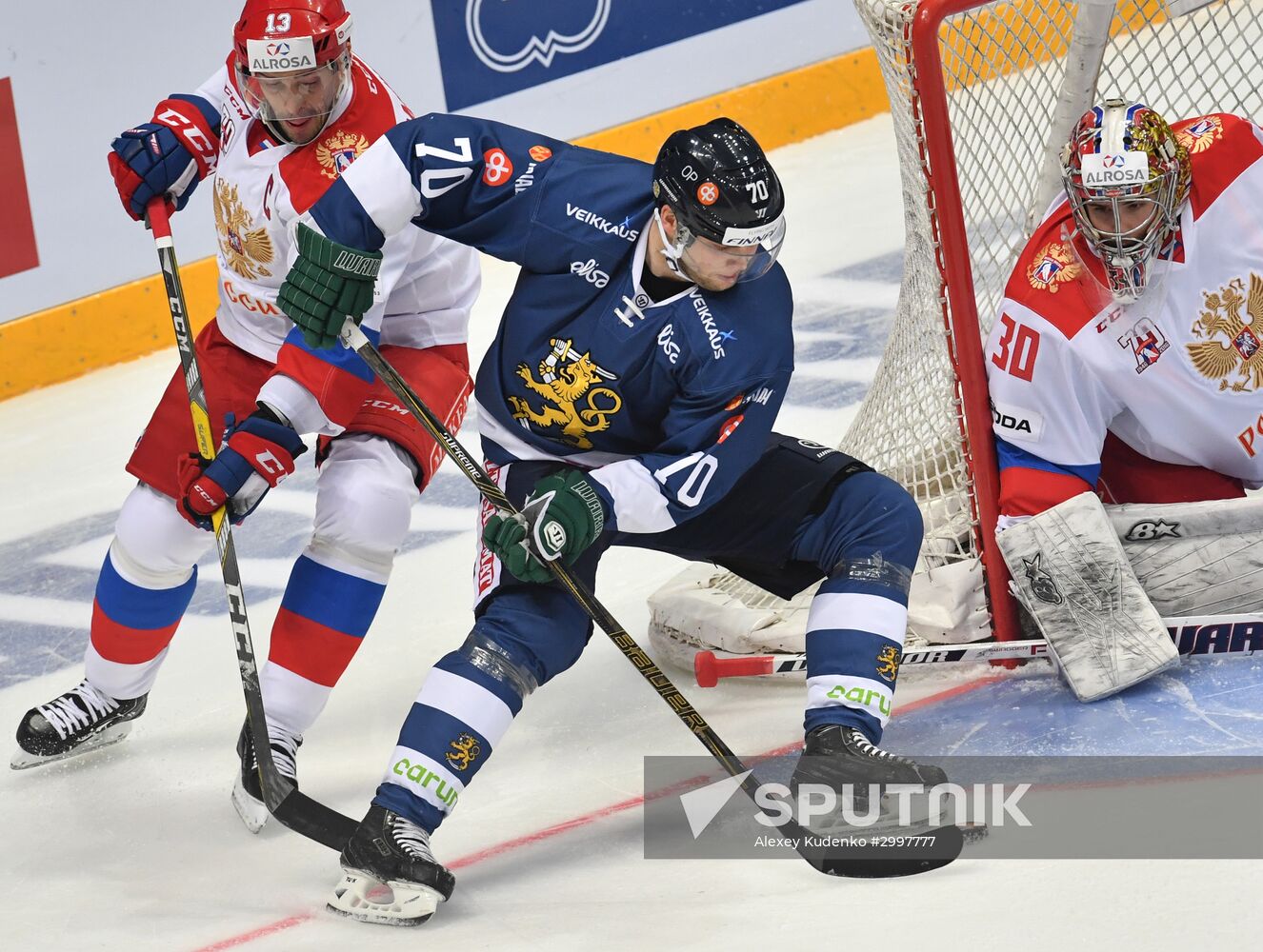 Ice hockey. Channel One Cup. Russia vs. Finland