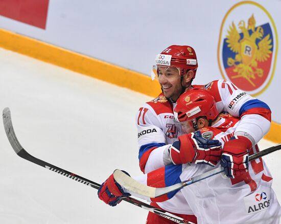 Ice hockey. Channel One Cup. Russia vs. Finland