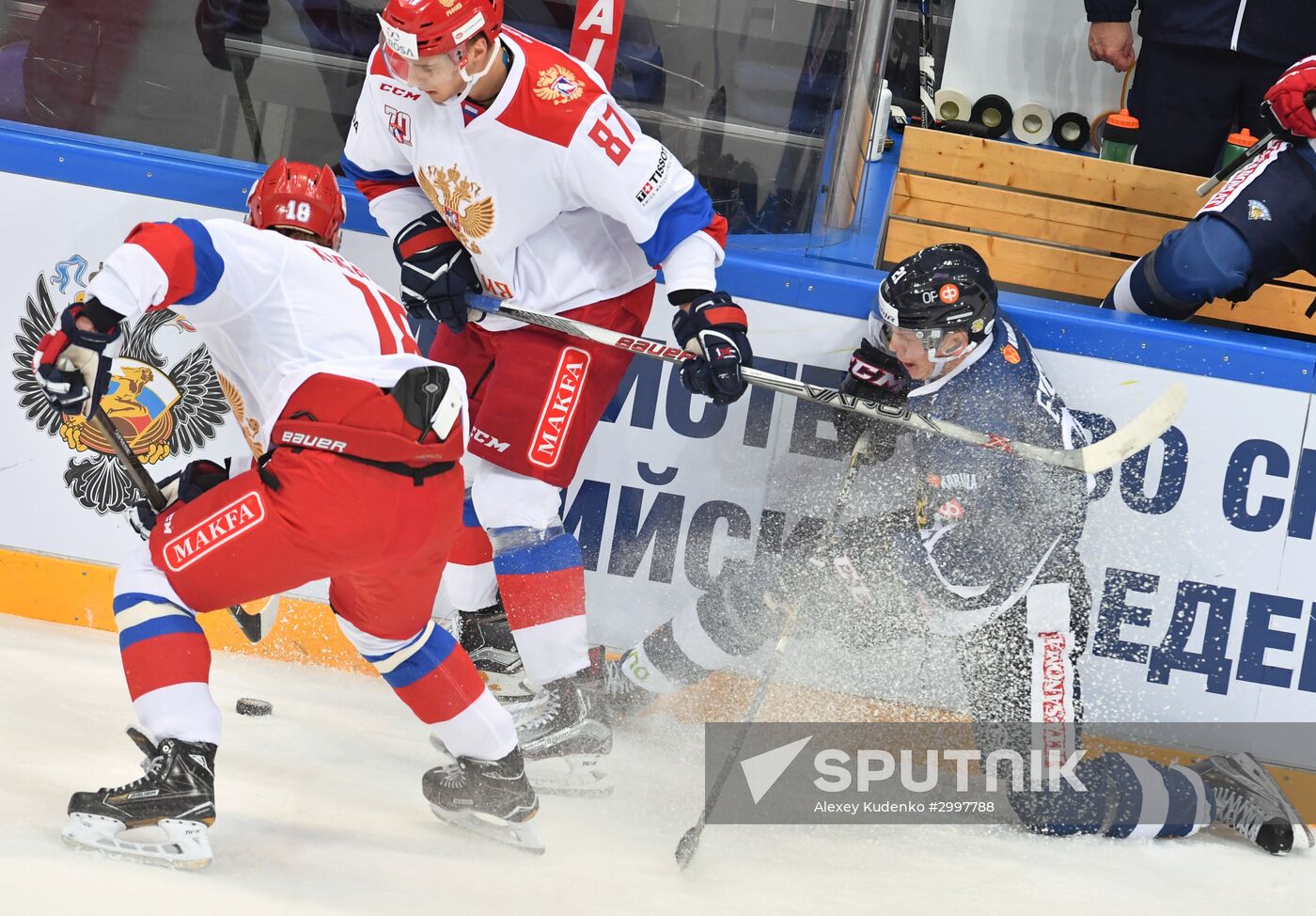Ice hockey. Channel One Cup. Russia vs. Finland