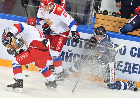 Ice hockey. Channel One Cup. Russia vs. Finland
