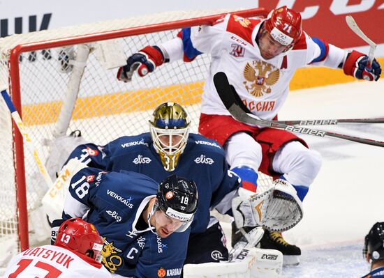 Ice hockey. Channel One Cup. Russia vs. Finland