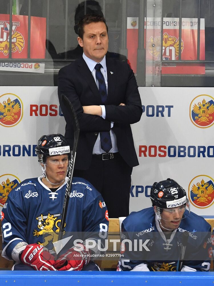 Ice hockey. Channel One Cup. Russia vs. Finland