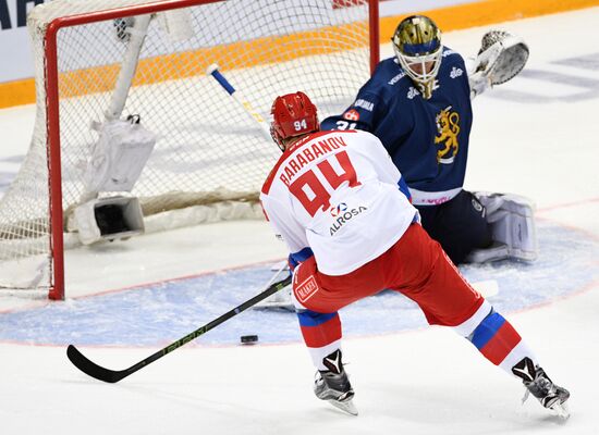 Ice hockey. Channel One Cup. Russia vs. Finland